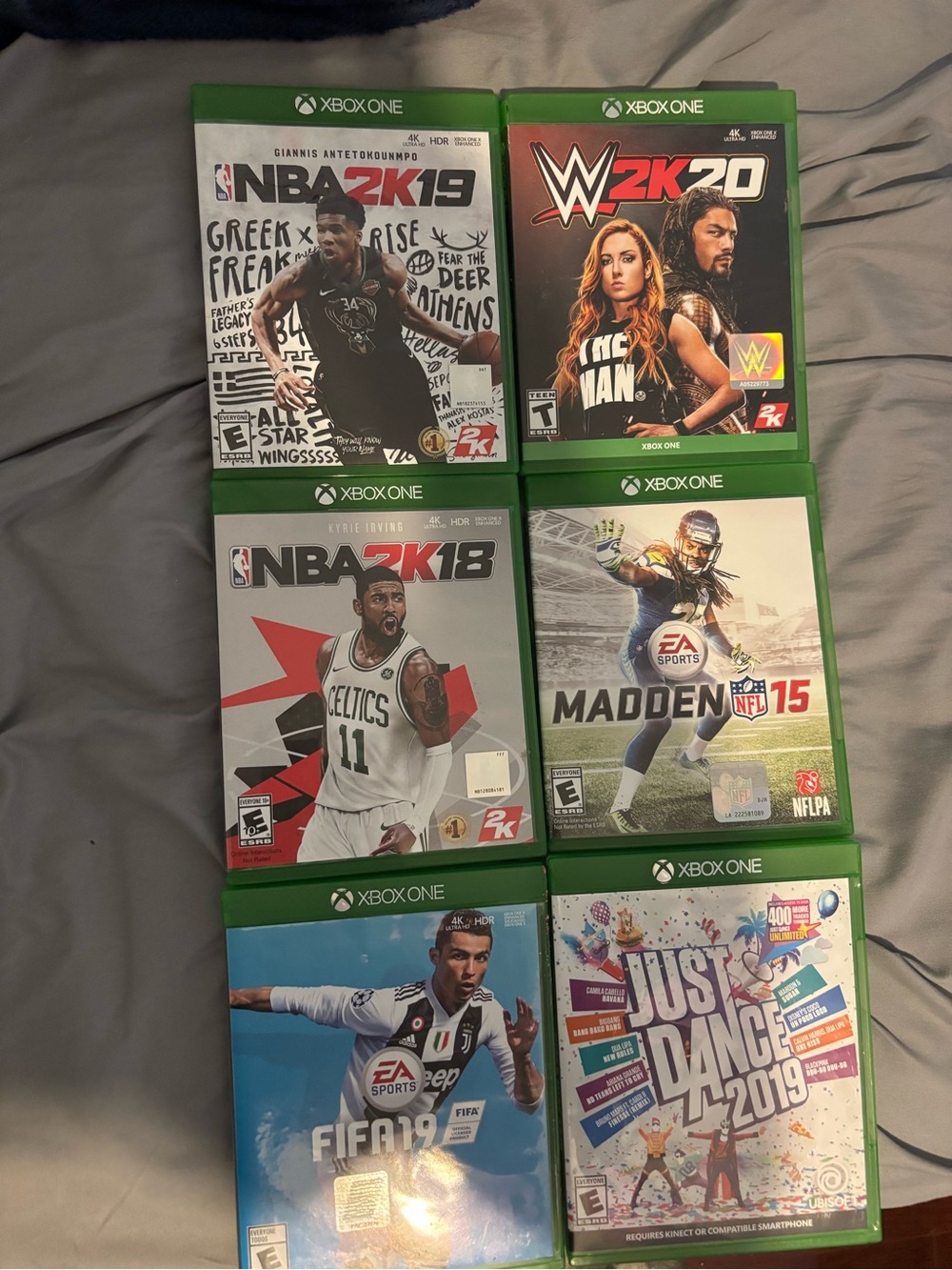 Xbox One Sports & Dance Game Bundle – Green Cases
Can sell separately also